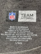 NFL TEAM APPAREL GRAPHIC TEE CHARCOAL MENS PRE OWNED L