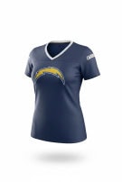 NFL TEAM APPAREL GRAPHIC TEE SPORTSWEAR NAVY WOMENS PRE OWNED L