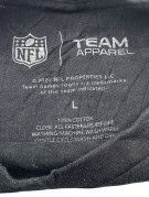 NFL TEAM APPAREL LAS VEGAS RAIDERS T SHIRT GRAPHIC ΜΑΥΡΟ ΑΝΤΡΙΚΟ PRE OWNED L