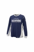 NFL TEAM APPAREL MAGLIA A MANICHE LUNGHE SPORTSWEAR GRAFICA BLU NAVY BIANCO UOMO PRE OWNED