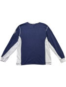 NFL TEAM APPAREL MAGLIA A MANICHE LUNGHE SPORTSWEAR GRAFICA BLU NAVY BIANCO UOMO PRE OWNED