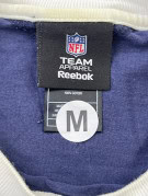 NFL TEAM APPAREL MAGLIA A MANICHE LUNGHE SPORTSWEAR GRAFICA BLU NAVY BIANCO UOMO PRE OWNED