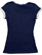 NFL TEAM APPAREL T SHIRT GRAPHIC NAVY WOMENS PRE OWNED S