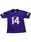 NFL TEAM APPAREL MAGLIA FOOTBALL AMERICANO JUNIOR SPORTSWEAR VIOLA UNISEX PRE OWNED M