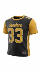 NFL TEAM APPAREL PITTSBURGH STEELERS JERSEY VINTAGE STYLE ΛΟΓΟΤΥΠΟ ΜΑΥΡΟ/ΚΙΤΡΙΝΟ ΑΝΔΡΙΚΟ L