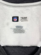NFL Team Apparel Raiders Maglia da donna grigia con logo e maniche 3/4 XL