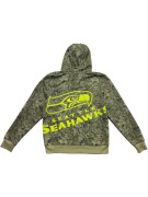 NFL TEAM APPAREL SEATTLE SEAHAWKS HOODIE CAMO PRINT NEON LOGO ΑΝΔΡΙΚΟ L