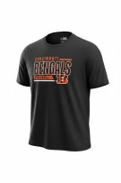 NFL TEAM APPAREL T-SHIRT VINTAGE GRAFICA CINCINNATI BENGALS NERO UNISEX L usata