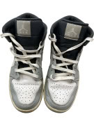Nike Air Jordan 1 Mid Ανδρικά Sneakers Γκρι/Λευκά EU 40.5