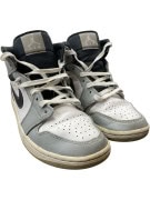 Nike Air Jordan 1 Mid Ανδρικά Sneakers Γκρι/Λευκά EU 40.5