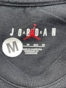 Nike Air Jordan T-Shirt Μαύρο Logo Print Βαμβακερό Size M