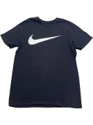 Nike Ανδρικό T-Shirt Μαύρο με Μεγάλο Swoosh Logo