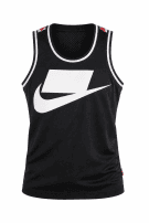 NIKE ATHLETIC TANK TOP BLACK UNISEX PRE OWNED M