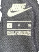 NIKE LEGGINGS WITH LOGO BLACK/PURPLE WOMEN'S S