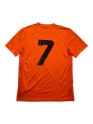NIKE SPORTS T-SHIRT DRI-FIT LOGO ORANGE MENS M