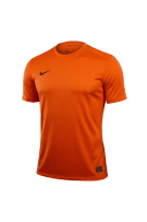NIKE SPORTS T-SHIRT DRI-FIT LOGO ORANGE MENS M