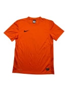 NIKE SPORTS T-SHIRT DRI-FIT LOGO ORANGE MENS M