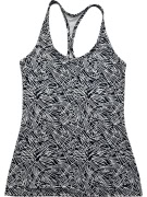 NIKE DRI-FIT TANK TOP SLIM FIT PATTERN BLACK/WHITE WOMEN S