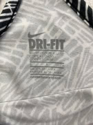 NIKE DRI-FIT TANK TOP SLIM FIT PATTERN BLACK/WHITE WOMEN S