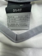 NIKE DRI-FIT SPORTS T-SHIRT WITH GRAPHICS GREY / WHITE WOMENS M