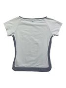NIKE DRI-FIT SPORTS T-SHIRT WITH GRAPHICS GREY / WHITE WOMENS M