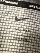 NIKE DRI-FIT FELPA GRIGIA CON QUARTER-ZIP (CORSA) - L