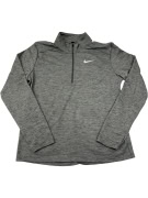 NIKE DRI-FIT FELPA GRIGIA CON QUARTER-ZIP (CORSA) - L