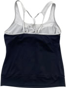 Nike Dri-FIT Tank Top Logo Δίχρωμο Μπλε-Λευκό Γυναικείο S