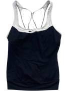 Nike Dri-FIT Tank Top Logo Δίχρωμο Μπλε-Λευκό Γυναικείο S