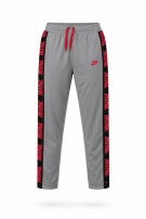NIKE TRACK PANTS LOGO TAPE GREY MEN PRE OWNED L