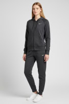 Nike Tuta Set con Logo Swoosh Grigio-Nero da Donna XS