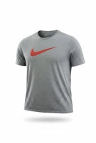 NIKE GRAPHIC TEE ATHLETIC GREY MEN PRE OWNED XXL