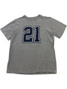 NIKE GRAPHIC TEE ATHLETIC GREY MEN PRE OWNED M