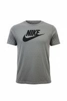NIKE GRAPHIC TEE MELANGE GREY MEN PRE OWNED L