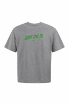 NIKE GRAPHIC TEE SPORTSWEAR GREY UNISEX PRE OWNED XL