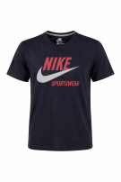 NIKE GRAPHIC TEE SPORTSWEAR BLACK MEN PRE OWNED L