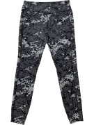 Nike Γυναικείο Κολάν Dri-FIT Μοτίβο Γκρι/Μαύρο Size M