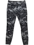 Nike Γυναικείο Κολάν Dri-FIT Μοτίβο Γκρι/Μαύρο Size M