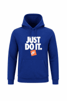 NIKE HOODIE STREETWEAR ΜΠΛΕ ΑΝΤΡΙΚΟ PRE OWNED M