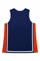 1990s NIKE JERSEY BASKETBALL CLASSIC NAVY ARANCIONE UOMO PRE OWNED M