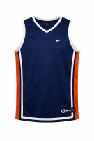 1990s NIKE JERSEY BASKETBALL CLASSIC NAVY ARANCIONE UOMO PRE OWNED M