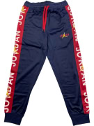 NIKE JORDAN pantaloni jogger della tuta con nastro logo blu scuro da uomo S