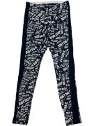 NIKE Leggings Just Do It con logo stampato Nero Bianco da donna S