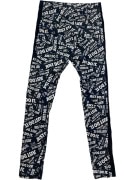 NIKE Leggings Just Do It con logo stampato Nero Bianco da donna S