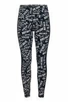 NIKE Leggings Just Do It con logo stampato Nero Bianco da donna S