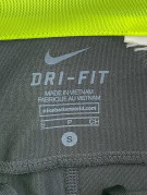 NIKE LEGGINGS SPORTSWEAR BLACK YELLOW WOMEN PRE OWNED S