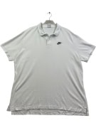 Nike Polo Shirt Bianco Basic Logo in Cotone Taglia XXL