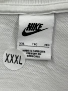 Nike Polo Shirt Bianco Basic Logo in Cotone Taglia XXL