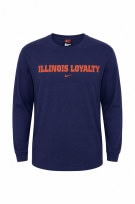 NIKE MAGLIA A MANICHE LUNGHE GRAPHIC MINIMAL NAVY UOMO PRE OWNED S