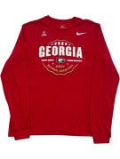 NIKE LONG SLEEVE TEE SPORT RED MENS PRE OWNED M